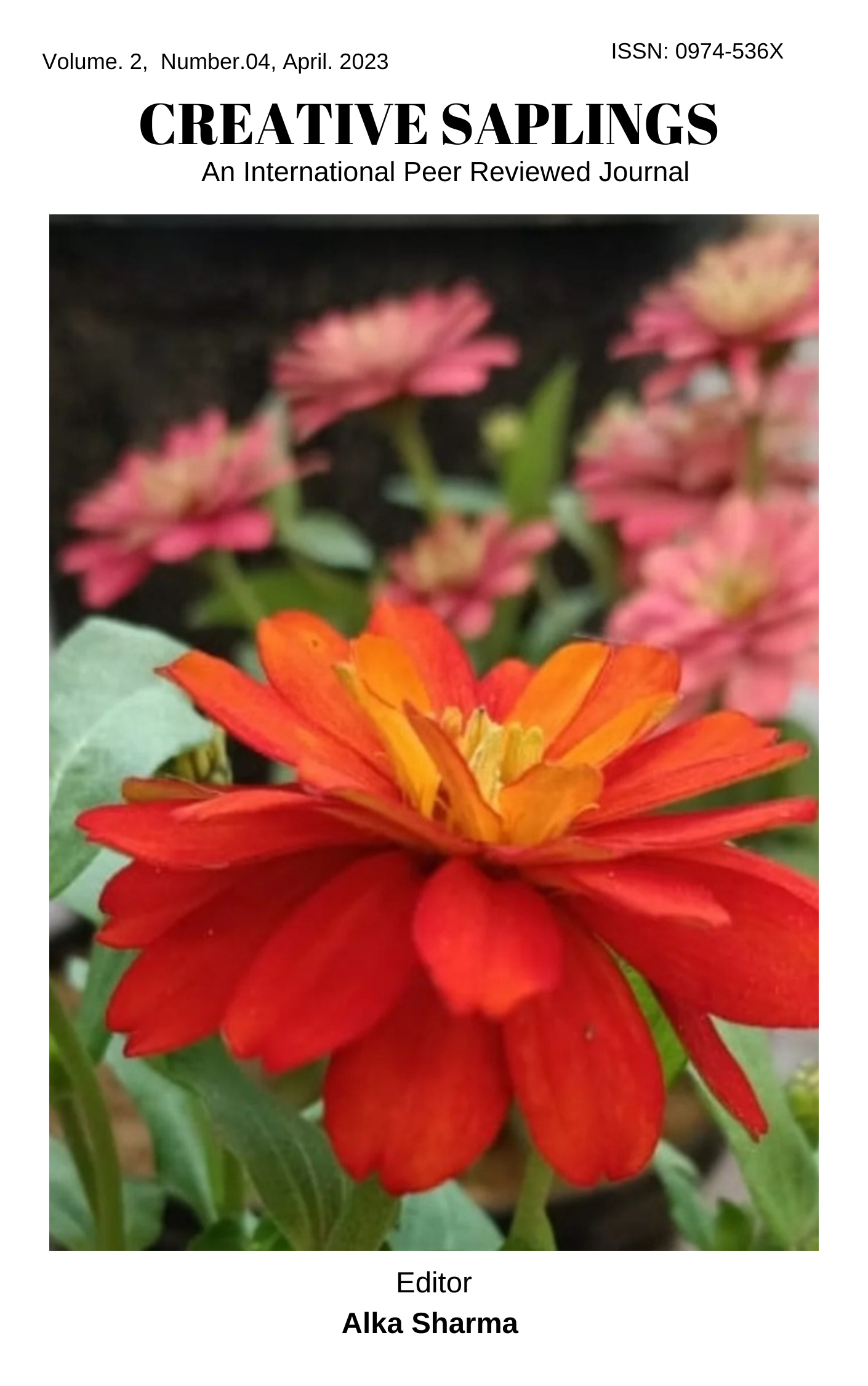 View Vol. 2 No. 4 (2023): April, Creative Saplings