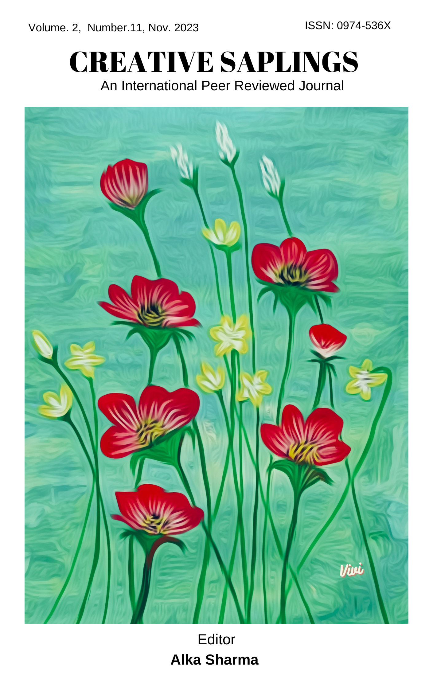 View Vol. 2 No. 11 (2023): November, Creative Saplings