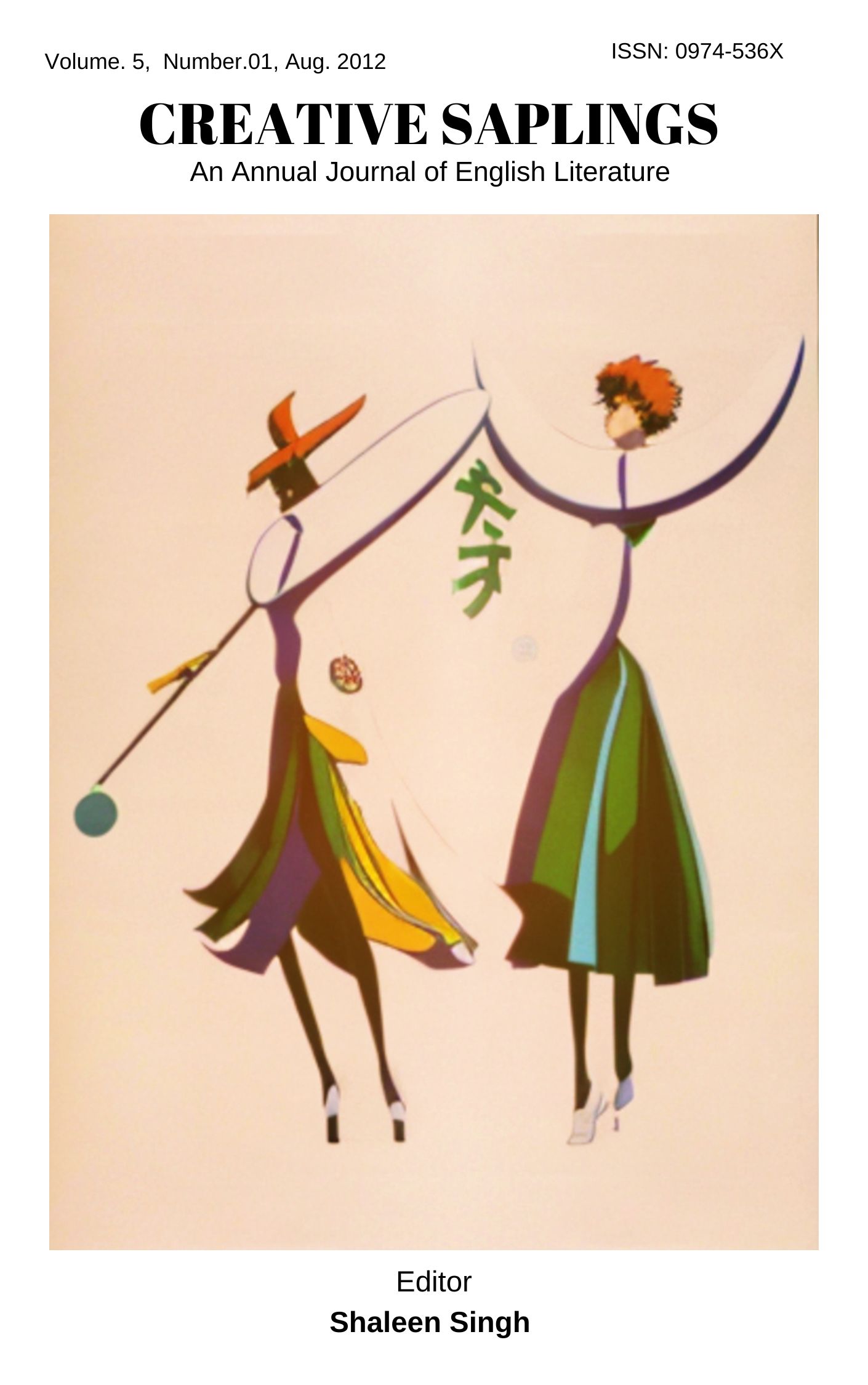 View Vol. 5 No. 1 (2012): August, Creative Saplings